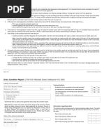 RTA Entry Condition Report Form 1A | PDF | Lease | Bathroom