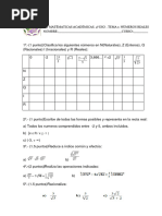 Examen Tema 1 4º Eso