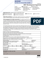 PLN - Application Form - Development Approval Application