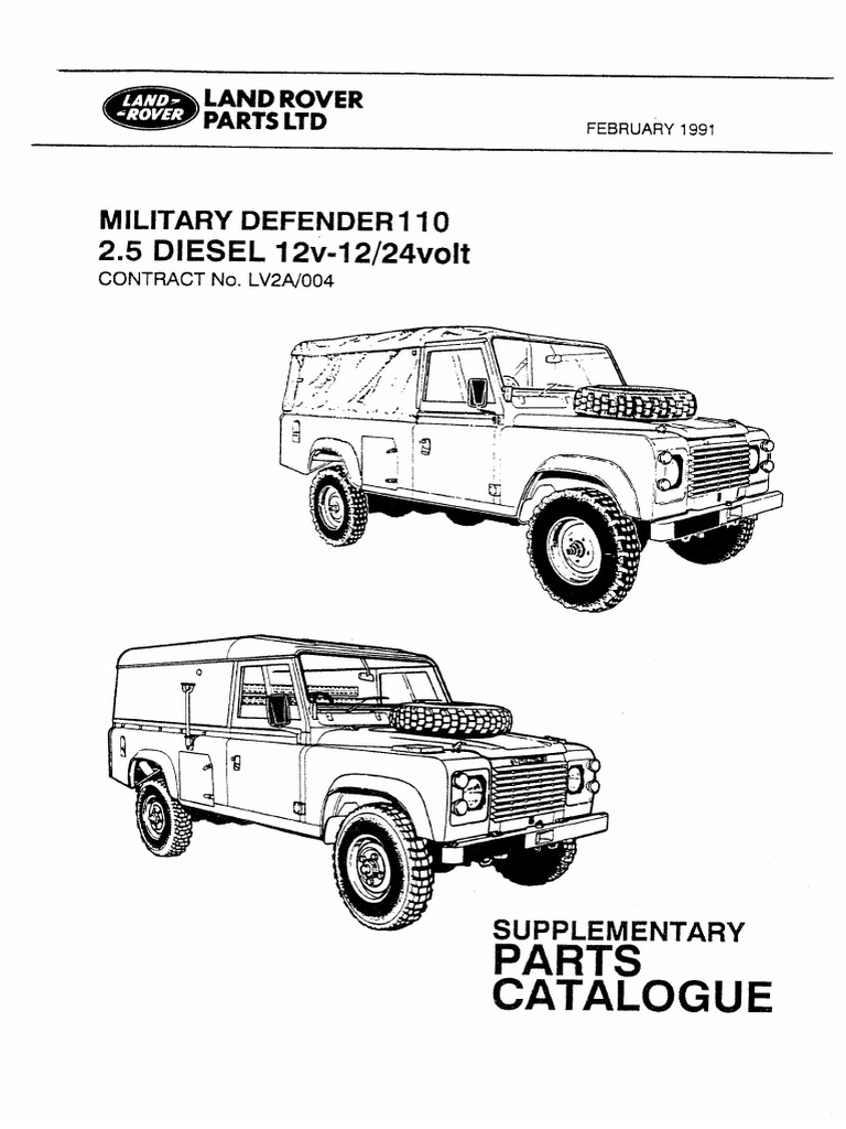 Military Defender 110 Supp Parts Cat | PDF