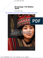 Full Download Cultural Anthropology 11th Edition Nanda Test Bank