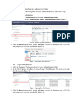 Export Data Structure