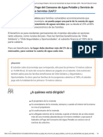 Subsidio Al Pago Del Consumo de Agua Potable y Servicio de Alcantarillado de Aguas Servidas (SAP) - Red de Protección Social