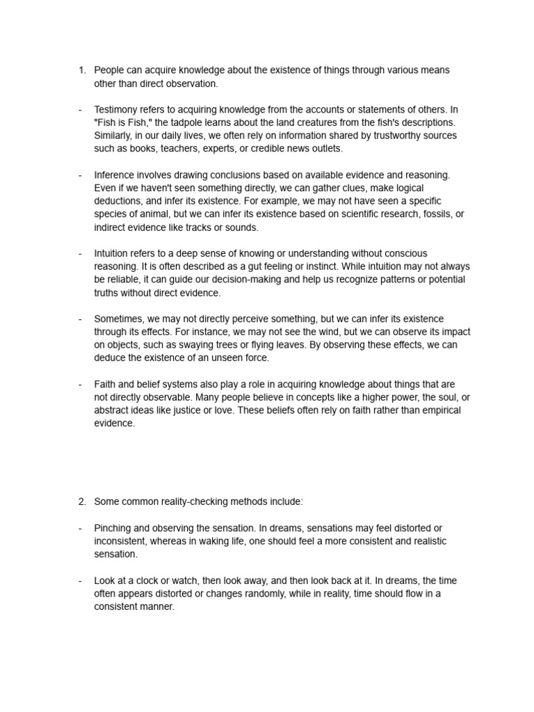 Fish is Fish PDF Knowledge Evidence