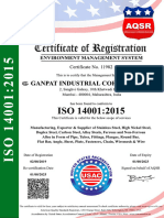 Ganpat Industrial Corporation 14001