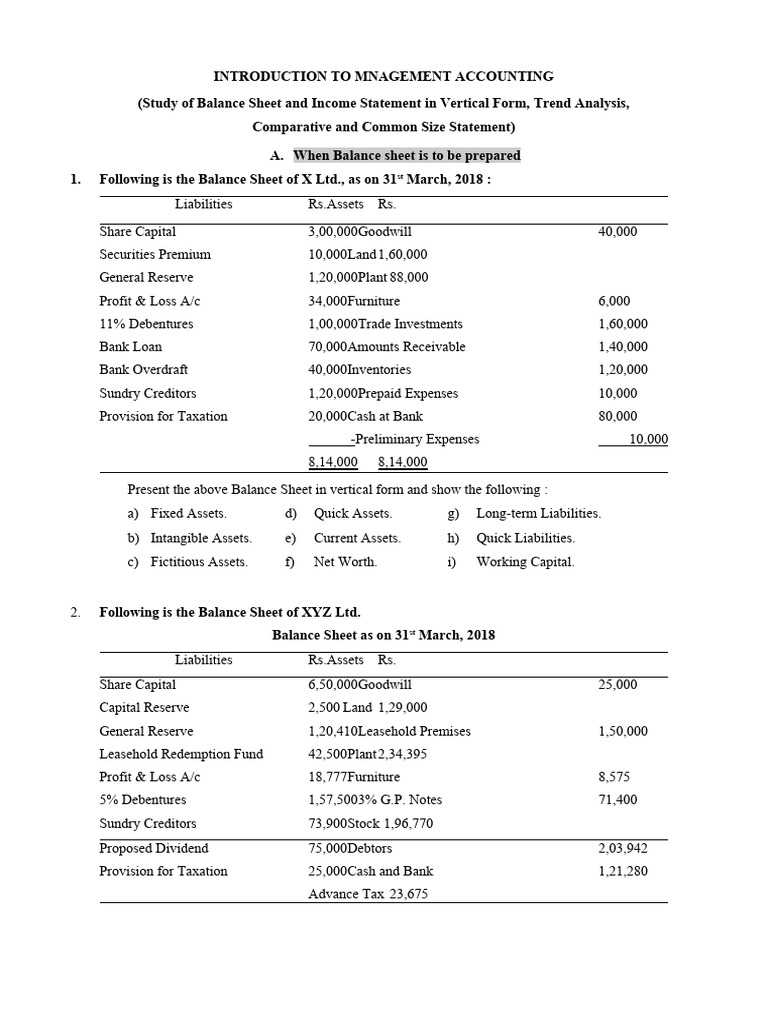 Vertical Financial Statements Analysis | PDF | Expense | Balance Sheet