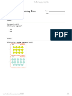 NUMERACY 1 Term 1 Pre-Assessment