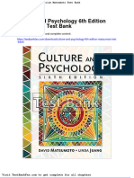 Full Download Culture and Psychology 6th Edition Matsumoto Test Bank