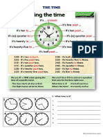 Telling The Time & School Subjects