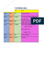 Fa 3 Timetable For Grade 1.