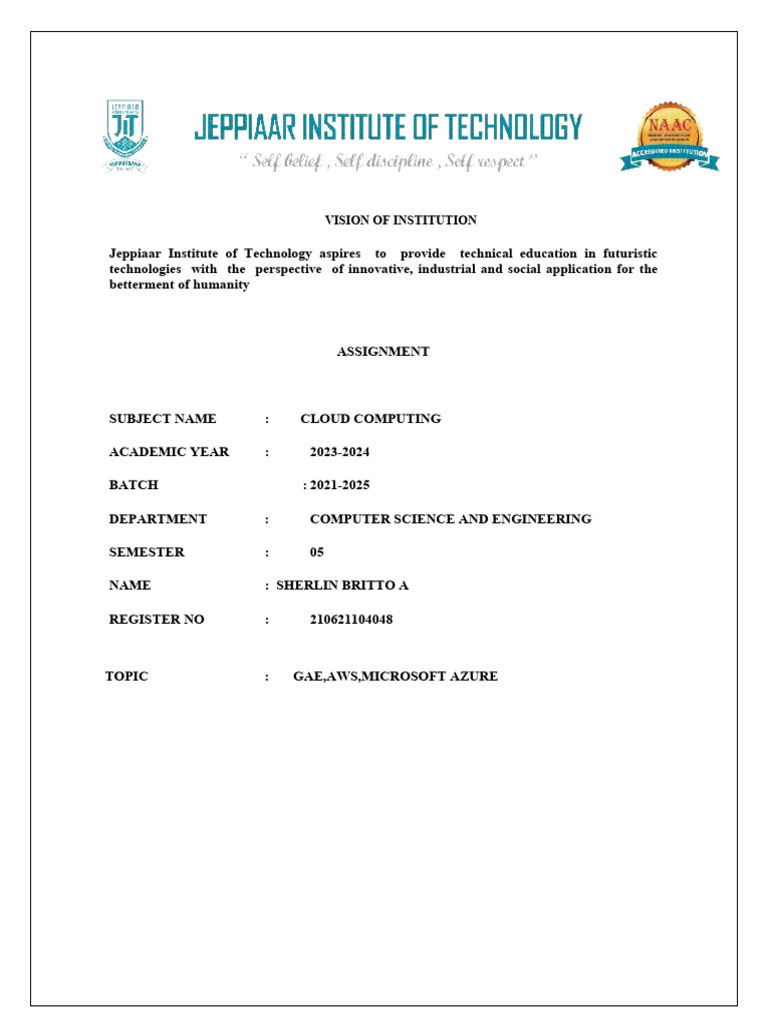 Cloud Computing Case Study Pdf Cloud Computing Microsoft Azure