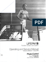 Physio Control Lifepak 6 Defibrillator - Service and user manual