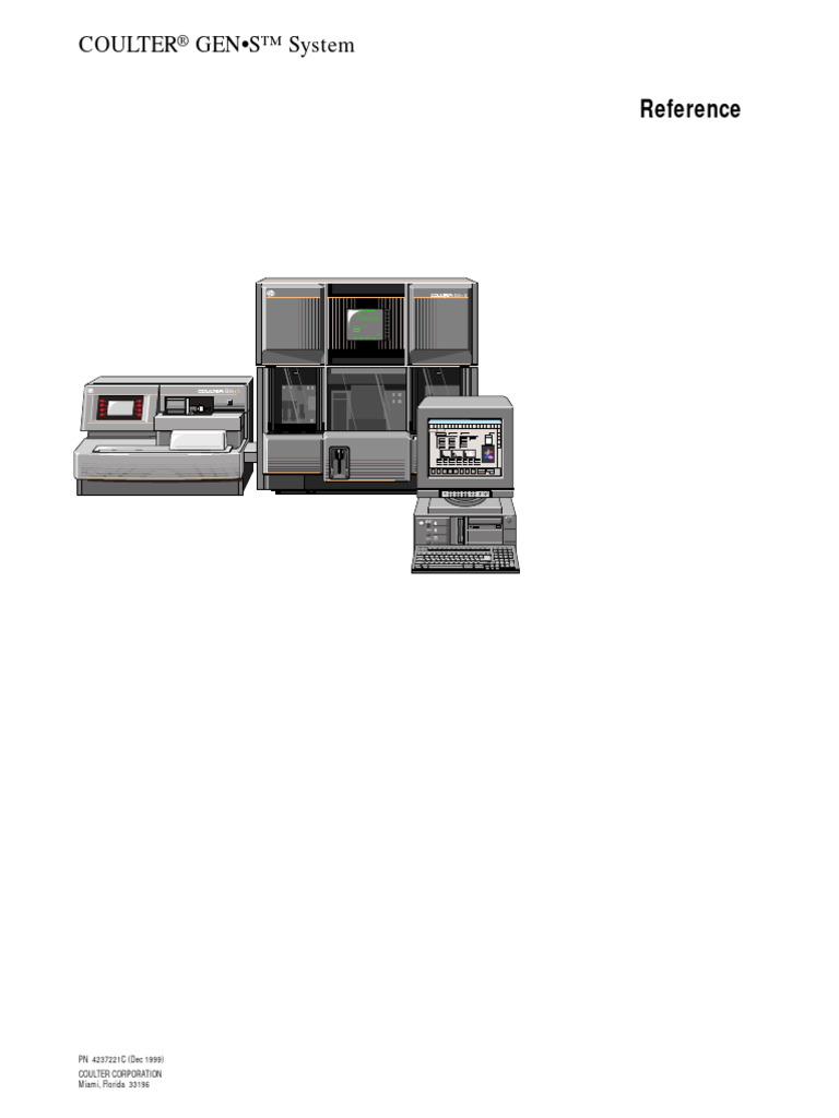 Coulter Gen-S - Reference Manual | PDF | Science & Mathematics ...