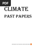 Climate Past Papers