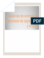 Balances de Energía en Procesos de Separación Reacción Química - 2015