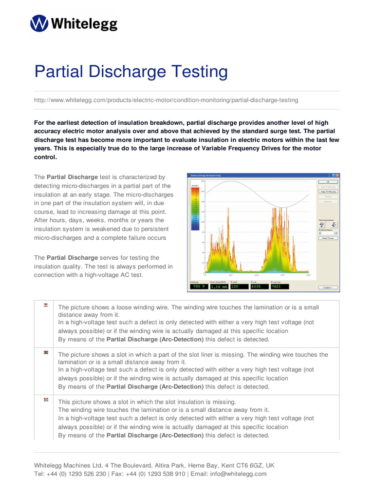Whitelegg Partial Discharge Testing | PDF | Insulator (Electricity ...