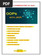 OOM Chap-2 Introduction To Java