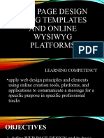 Principles of Web Design - PPT Quarter 2 Lesson 1