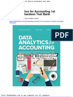 Full Download Data Analytics for Accounting 1st Edition Richardson Test Bank