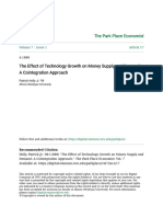 The Effect of Technology Growth On Money Supply and Demand - A Coi