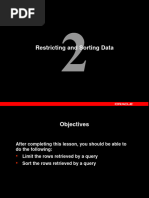 2 Restricting and Sorting Data