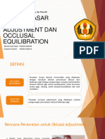 Occlusal Equilibration & Occlusal Adjustment