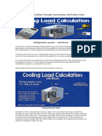 Cooling Load Calculation Through Transmission and Product