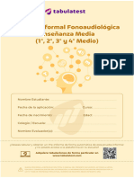 Prueba Informal Fonoaudiologica Enseñanza Media 6528c89318ae772a024b6449