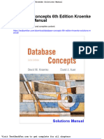 Full Download Database Concepts 6th Edition Kroenke Solutions Manual