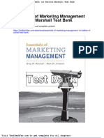 Full Download Essentials of Marketing Management 1st Edition Marshall Test Bank