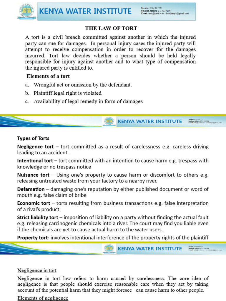 the-law-of-tort-notes-pdf-tort-negligence