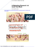 Full Download Essentials of Marketing Research 1st Edition Zikmund Test Bank