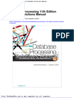 Full Download Database Processing 11th Edition Kroenke Solutions Manual
