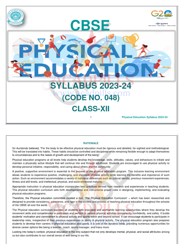 Physical Education Pdf Physical Education Physical Fitness