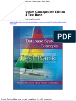 Full Download Database System Concepts 6th Edition Silberschatz Test Bank