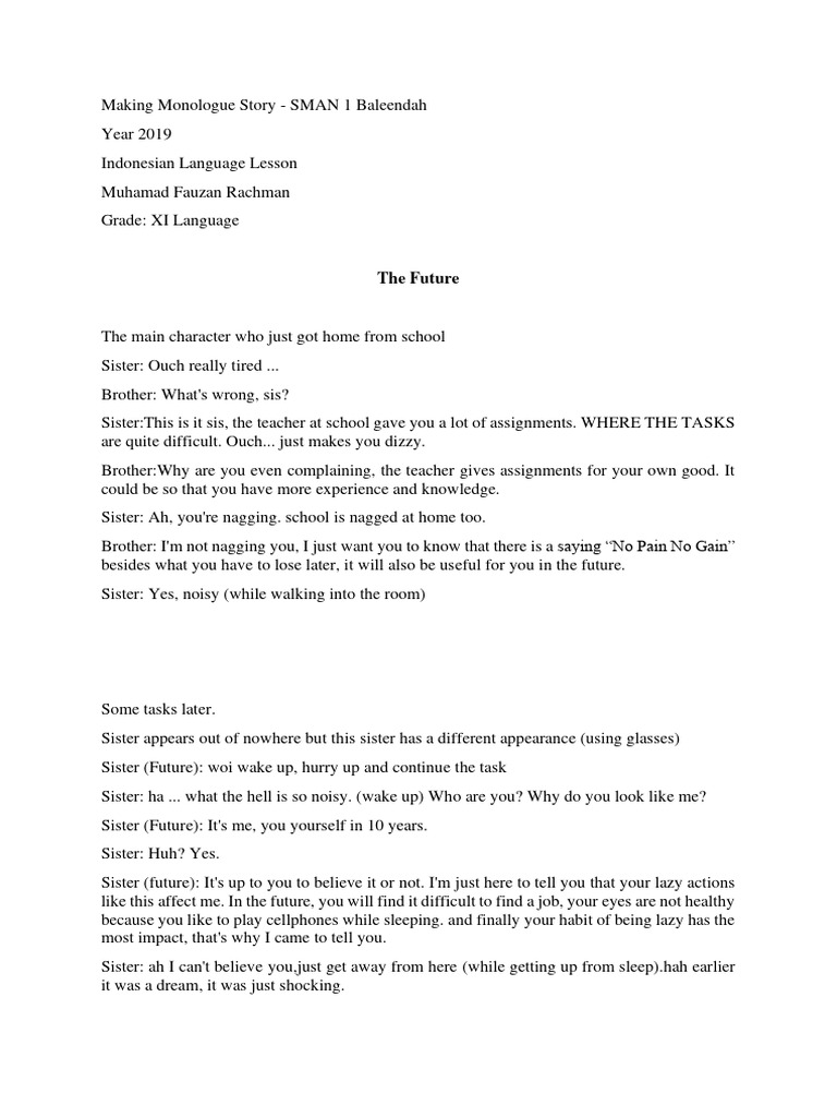 Future Consequences of Laziness | PDF | Language Arts & Discipline ...