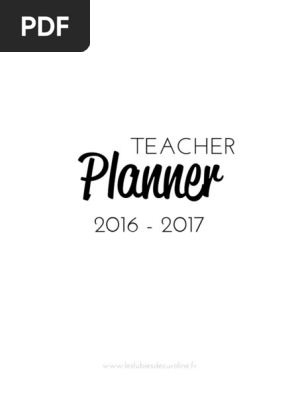 Teacher Planner 