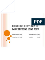 Block Loss Recovery in DCT Image Encoding Using POCS