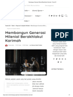 Membangun Generasi Milenial Berakhlakul Karimah - Tanwir - ID