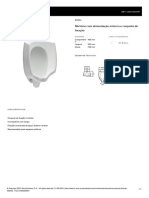 Mictório Com Alimentação Externa e Conjunto de Fixação: Compriment o 460 MM Largura 330 MM Altura 720 MM