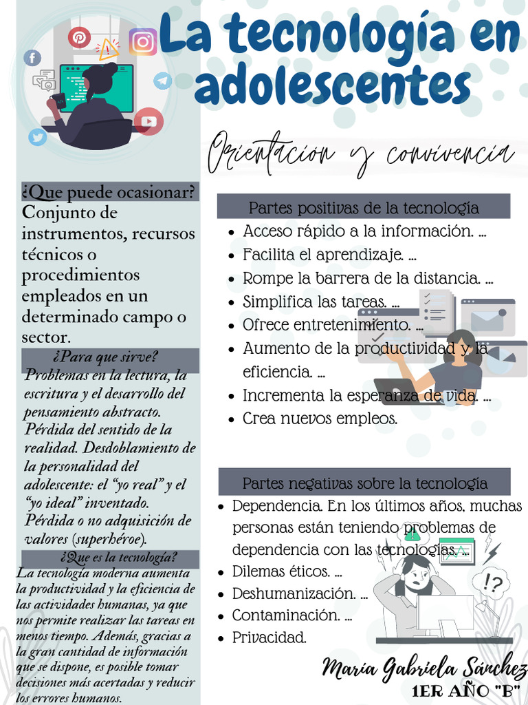 Impacto de la tecnología en adolescentes | PDF