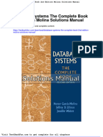 Full Download Database Systems The Complete Book 2nd Edition Molina Solutions Manual
