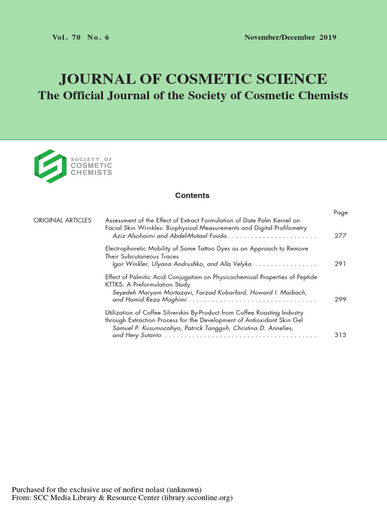 JCS Complete Issue Volume 70 No 6 | PDF | Emulsion | Polyphenol