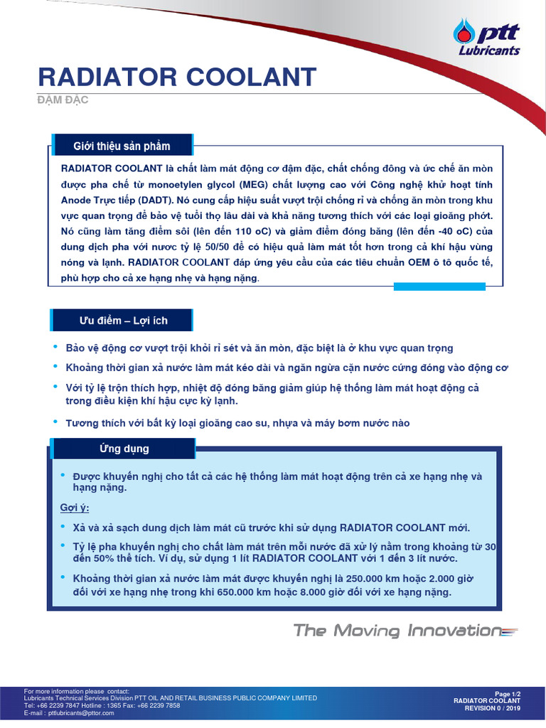 Radiator Coolant VN | PDF