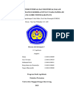 Analisis Faktor Internal Dan Eksternal UMKM Papeda