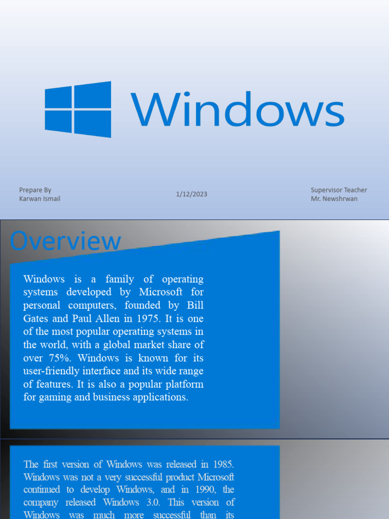 windows | PDF | Microsoft Windows | Operating System