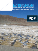 Impacto socioambiental de la extraccion de Litio en AL. Chile (2018) - 55 pag
