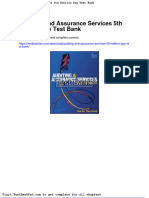 Full Download Auditing and Assurance Services 5th Edition Gay Test Bank