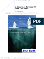 Full Download Auditing and Assurance Services 5th Edition Louwers Test Bank
