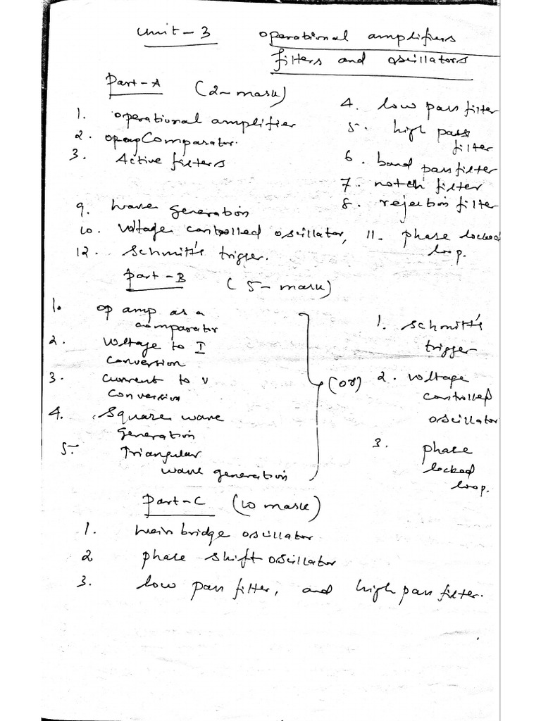 Unit 3 Important Questions | PDF